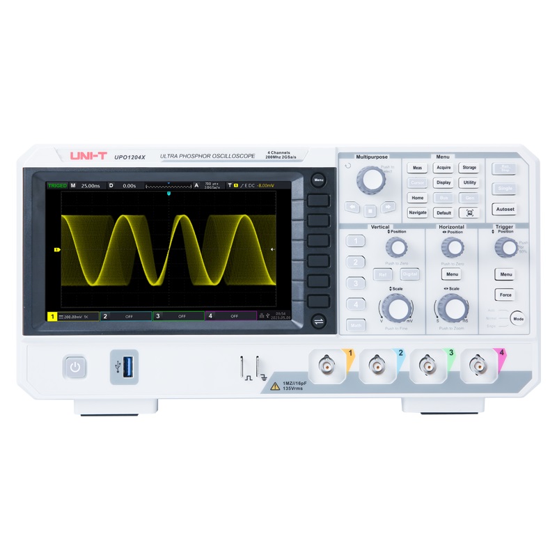 Digital Storage Oscilloscope 4 Channel 100Mhz - Osciloscopio Digital UNI-T UPO1104X de 100MHz,