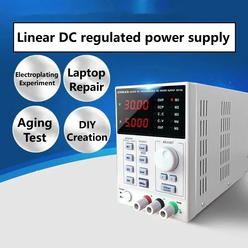 Programmable Linear Dc Power Supply 30V 10A - Fuente de Alimentación DC Regulada Lineal