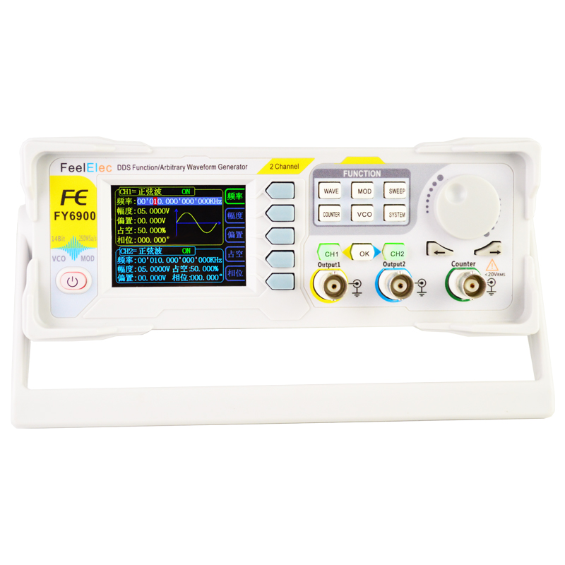 Dual Channel Arbitrary Waveform Function Generator 60Mhz - FY6900 generador de señal Pluse, contador