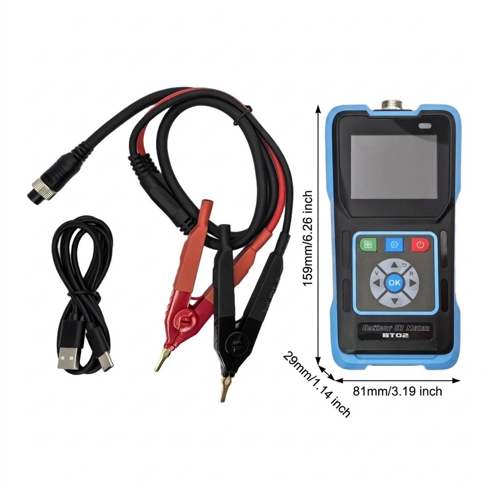 Battery Internal Resistance Tester Four Wire - Medidor de resistencia interna de batería
