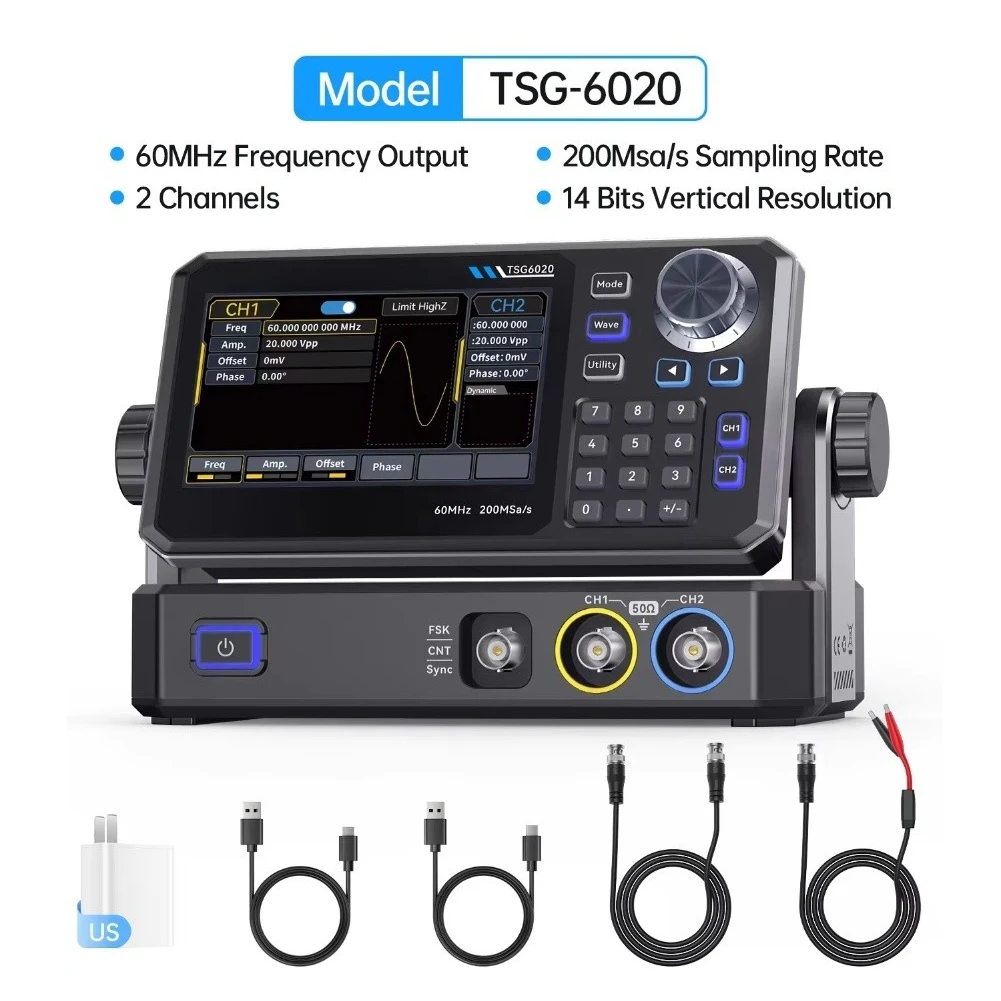 Generador de Funciones de Dobl - Dual Channel Arbitrary Waveform Function Generator 60Mhz reseña y precio