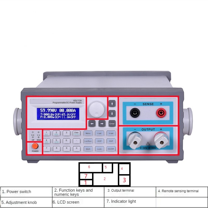 Fuente de alimentación CC line - Programmable Linear Dc Power Supply 30V 10A reseña y precio