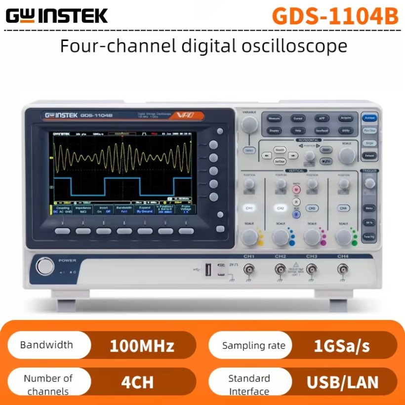 Osciloscopio de Almacenamiento - Digital Storage Oscilloscope 4 Channel 100Mhz reseña y precio