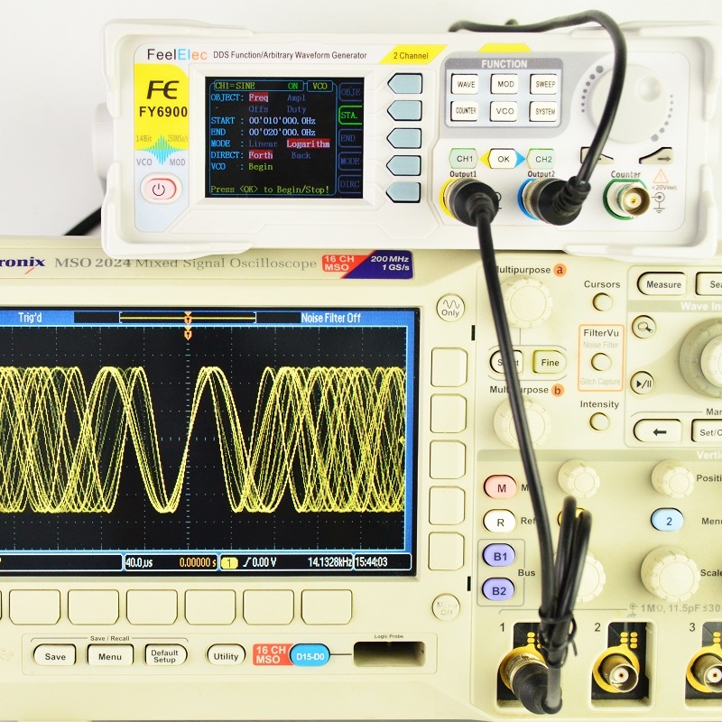 Feelelec FY6900 0-60MHz Genera - Dual Channel Arbitrary Waveform Function Generator 60Mhz reseña y precio