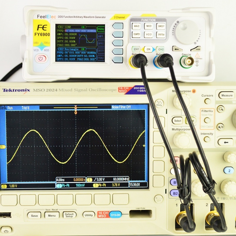 Feelelec FY6900 0-60MHz Genera - Dual Channel Arbitrary Waveform Function Generator 60Mhz reseña y precio