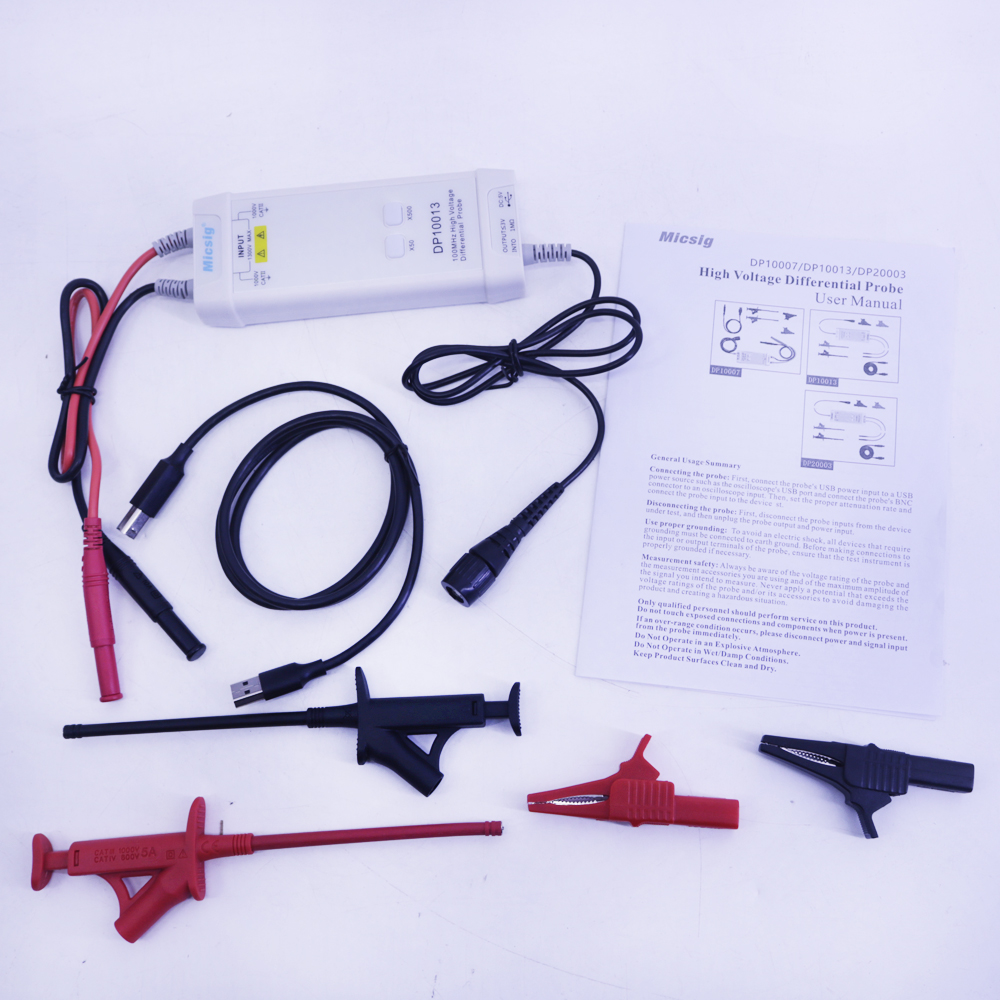 Micsig Osciloscopio DP10013 13 - High Voltage Differential Probe 100Mhz 1300V reseña y precio