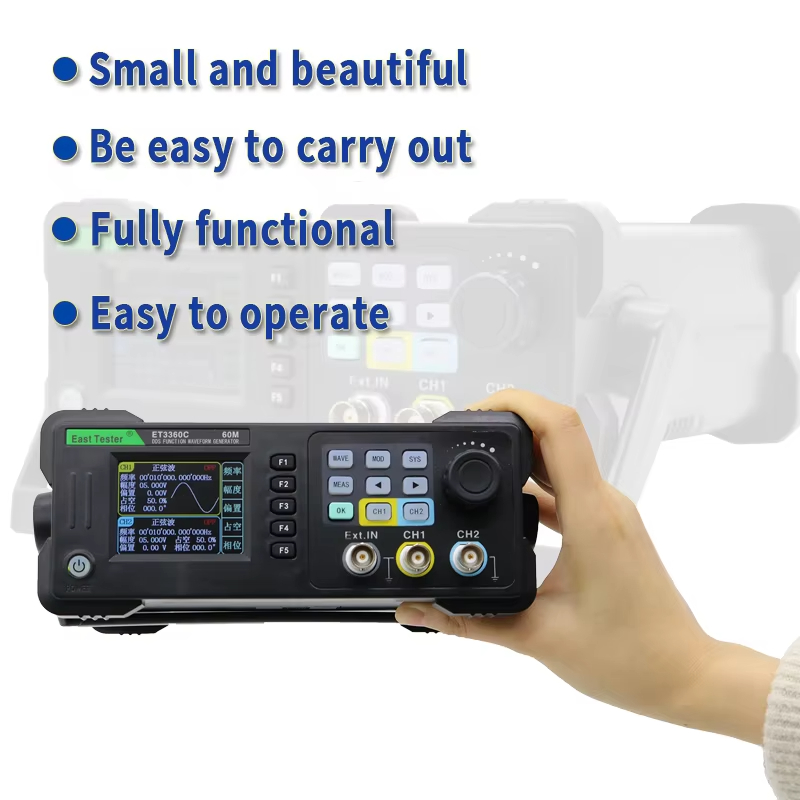 East Tester ET3320/40/60C Mini - Dual Channel Arbitrary Waveform Function Generator 60Mhz reseña y precio