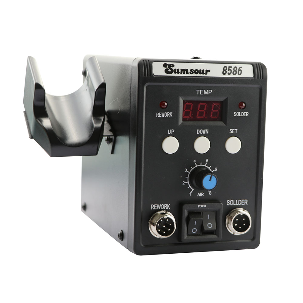 8586 700W 2 en 1 pantalla Digi - Smd Rework Station Hot Air Soldering 2 In 1 reseña y precio