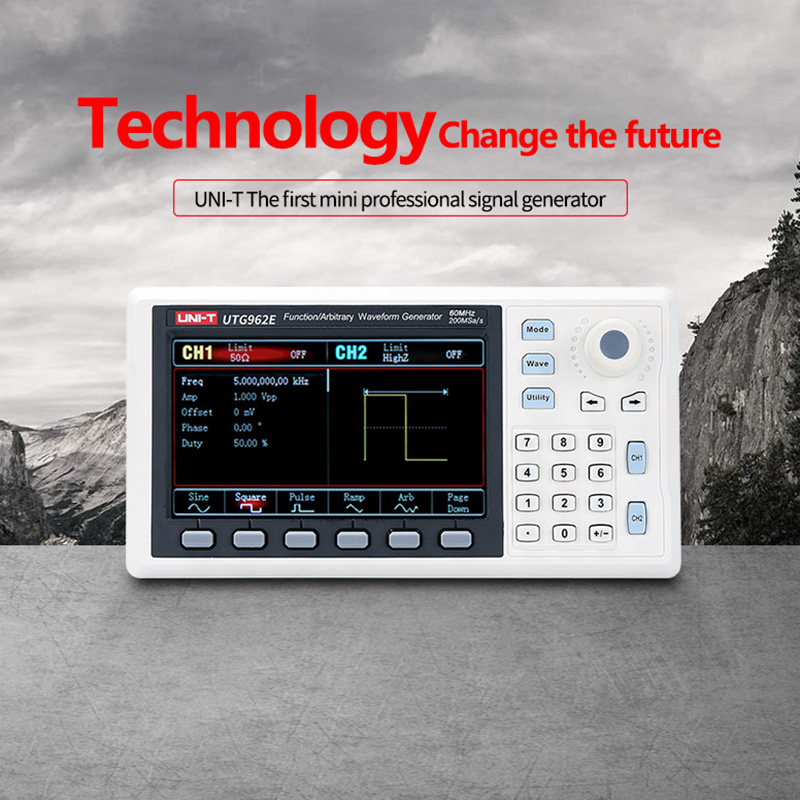 UNI-T UTG932E UTG962E función  - Dual Channel Arbitrary Waveform Function Generator 60Mhz reseña y precio