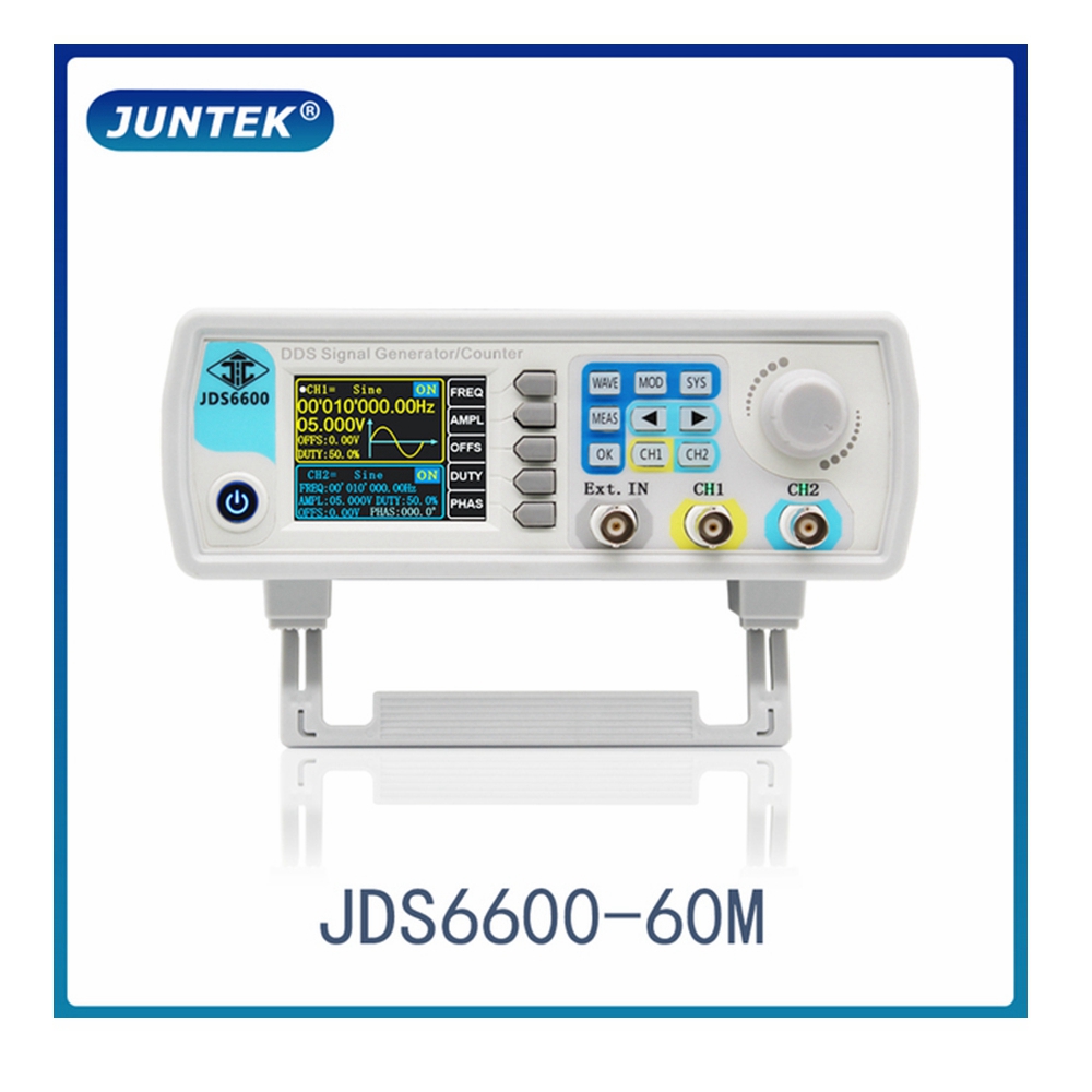 JDS6600 60MHz DDS función gene - Dual Channel Arbitrary Waveform Function Generator 60Mhz reseña y precio