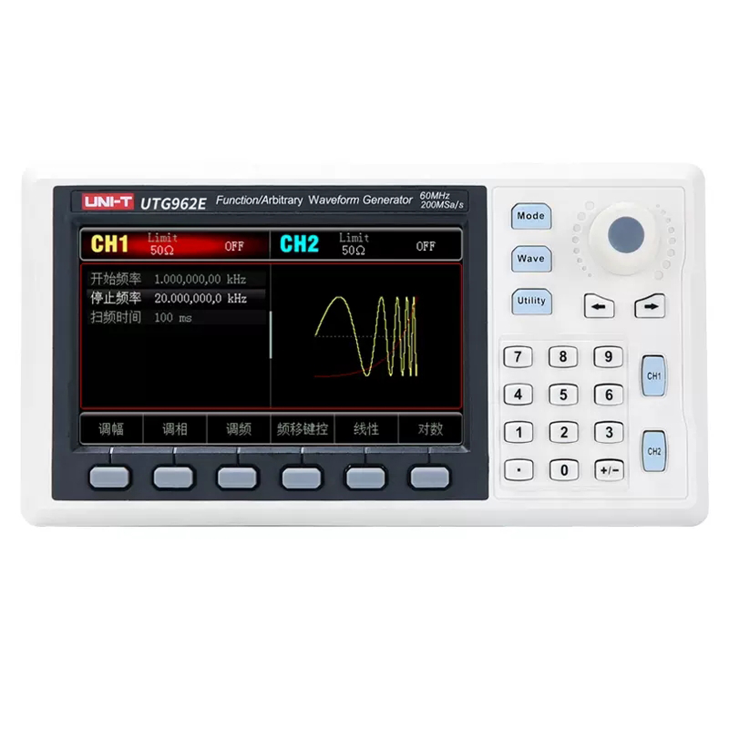 UNI-T UTG932E UTG962E función  - Dual Channel Arbitrary Waveform Function Generator 60Mhz reseña y precio